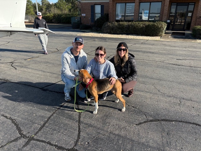 Lulu was lucky to have been rescued from a terrible storm.  She is now living her best life in Indiana